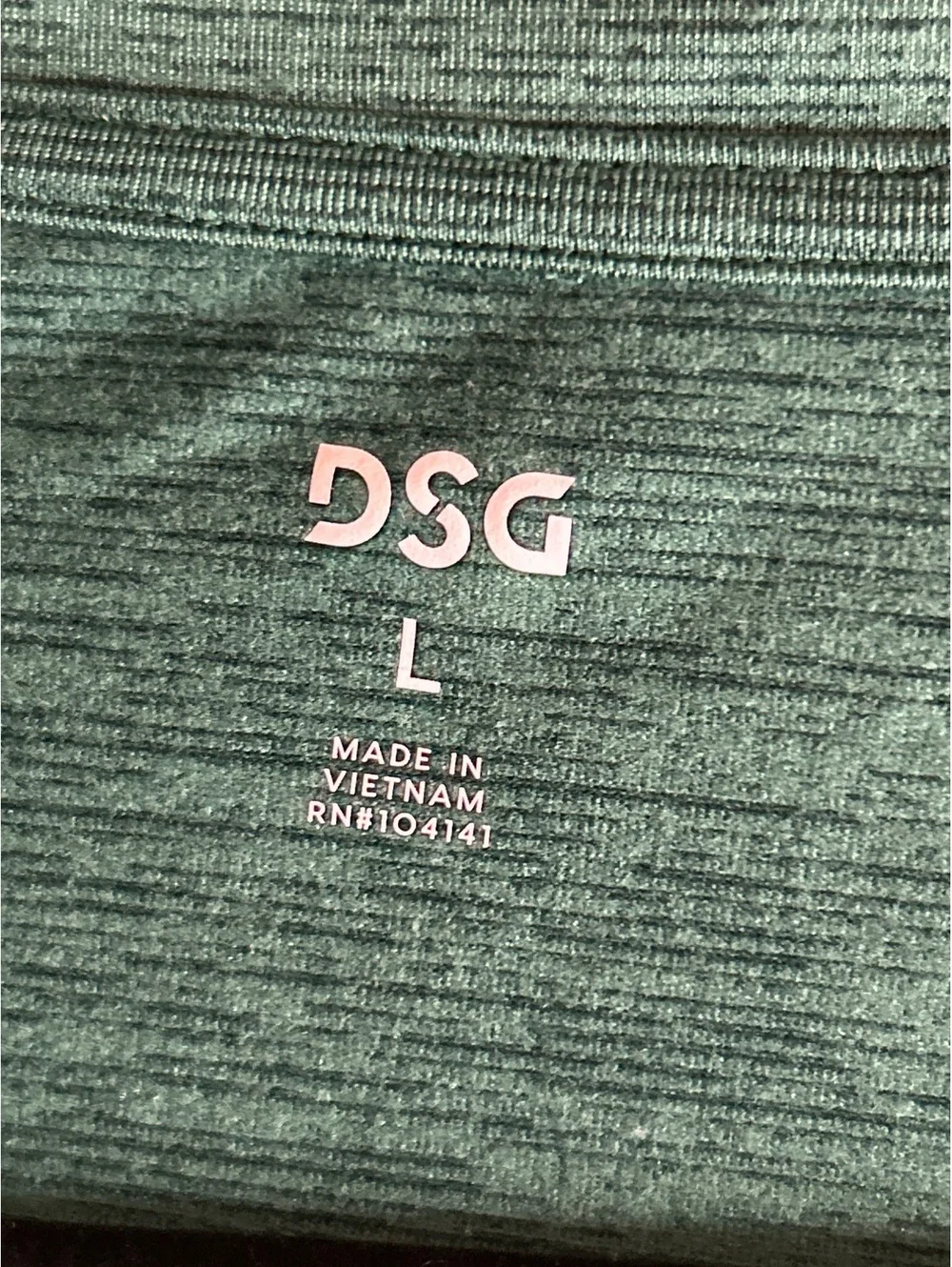 Dick's Sporting Goods Men's Green Long Sleeve 1/4 Zip Pullover Size Large